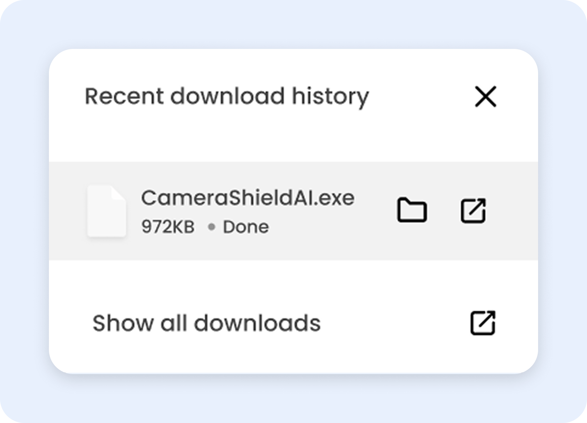 Open the Camera Shield AI setup file